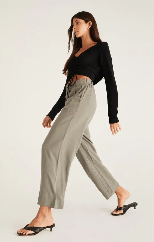 Last Day 49% OFF🔥Women's elastic high waist casual wide leg pants (Buy 2 Free Shipping) mysite