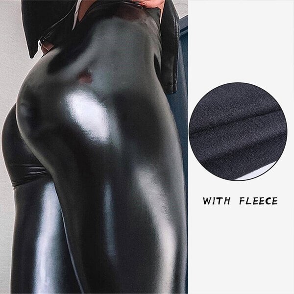 S-shaped PU Leather Leggings - Buy 2, Get Free Shipping!