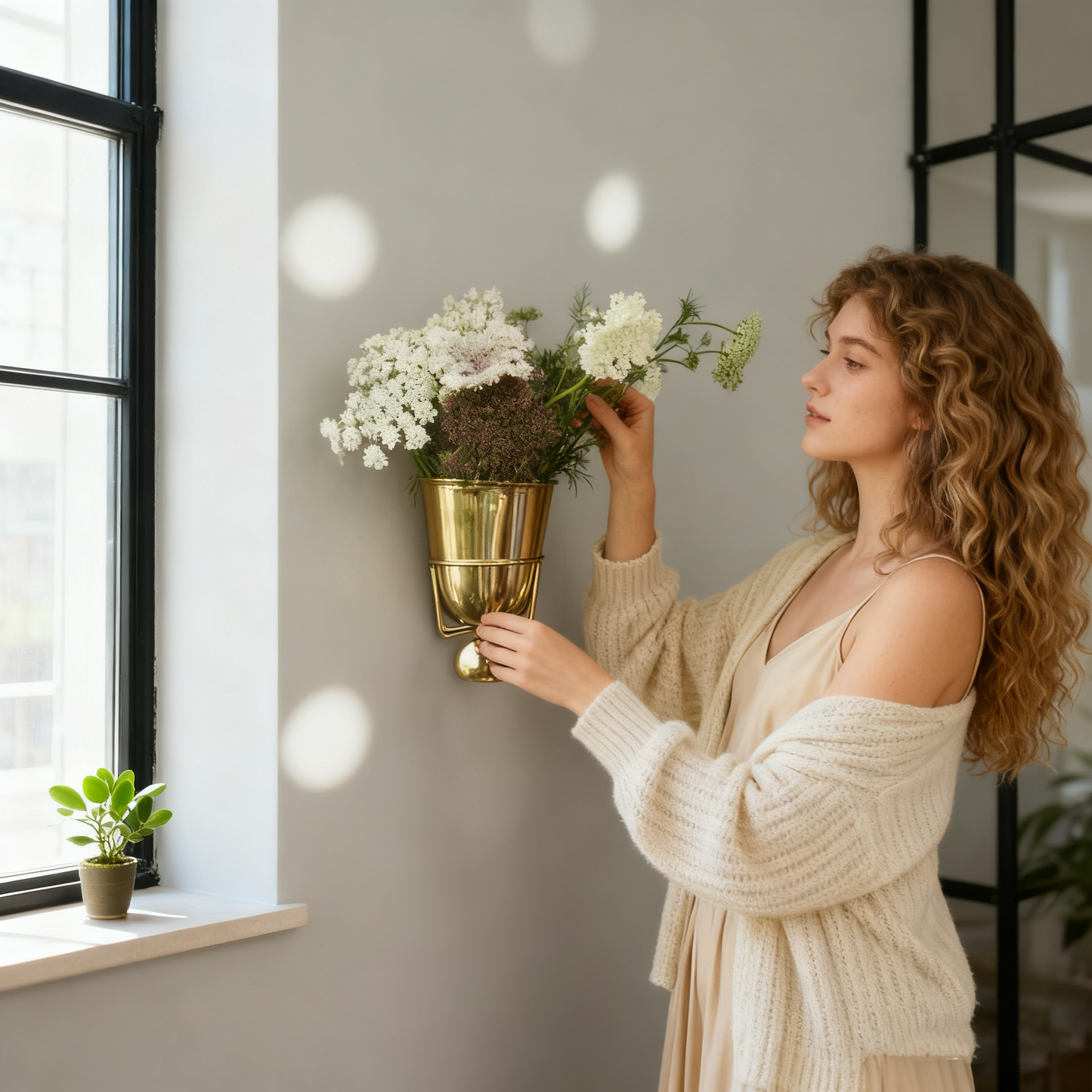 🌷Handcrafted Opal Wall Vessel