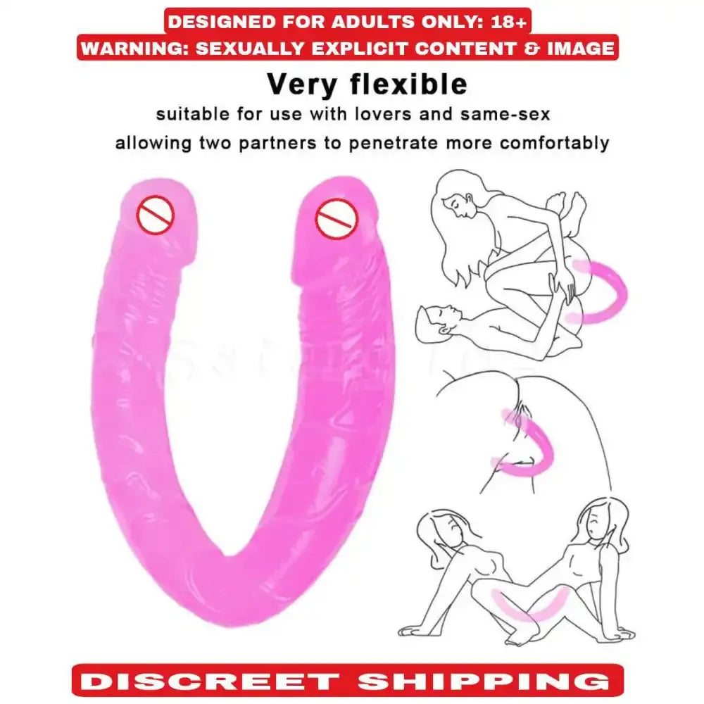 Double-Ended Flexible Wellness Massager – Soft Silicone Personal Care Device