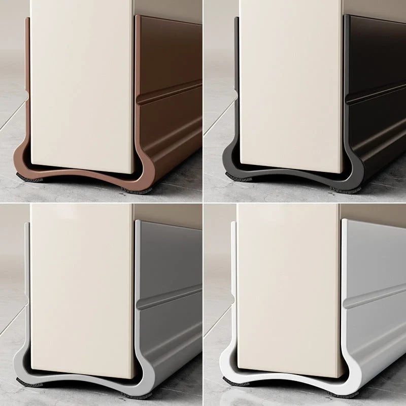 Triple Seal Under Door Draft Stopper – Self-Adhesive Door Bottom Seal for Noise Reduction, Energy Saving & Bug Blocking