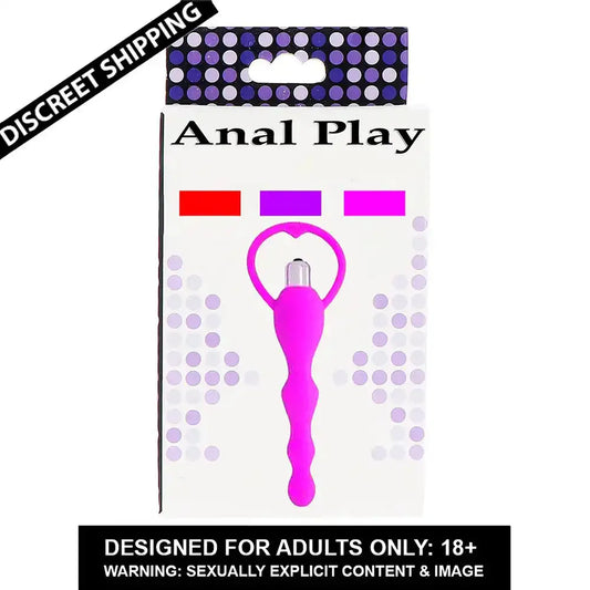 Vibrating Long Beads Massager – Silicone Wellness Accessory with Bullet Vibrator
