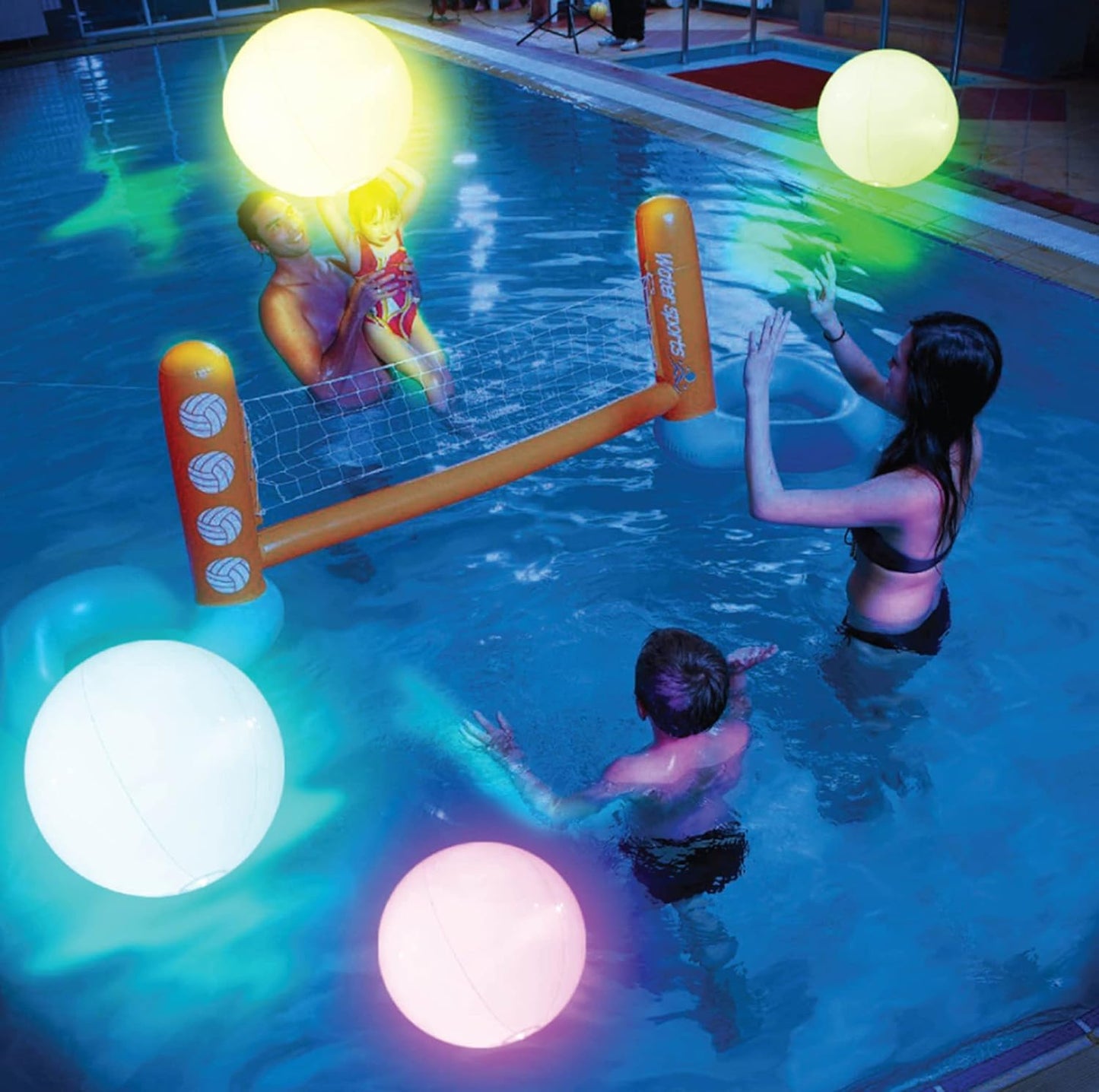 Pool Decoration🎉LED Light 16 Colors Luminous Beach Ball mysite
