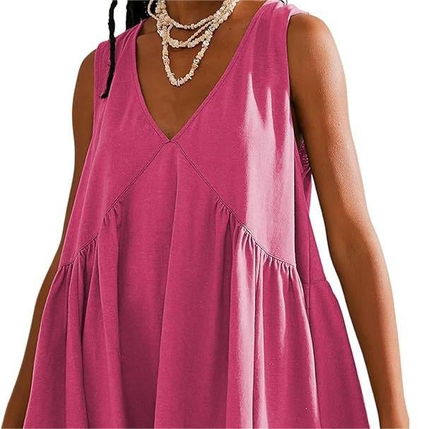 Women's Summer Sleeveless V-Neck Mini Dress , Get product image 20