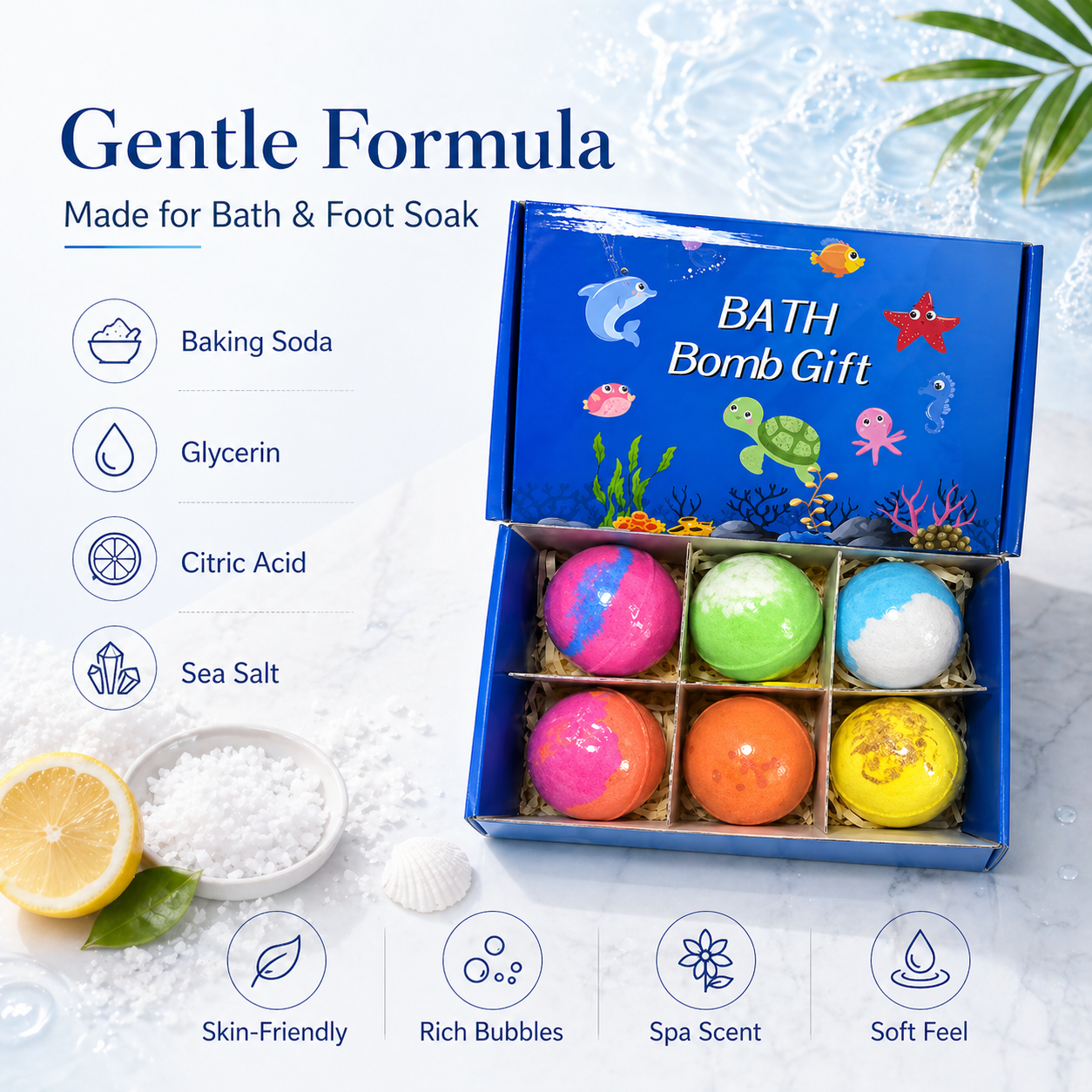 🔥🛁 Natural Bath Bombs for Kids with Mega Bubbles & Surprise Inside 🥚✨ Same as in the video