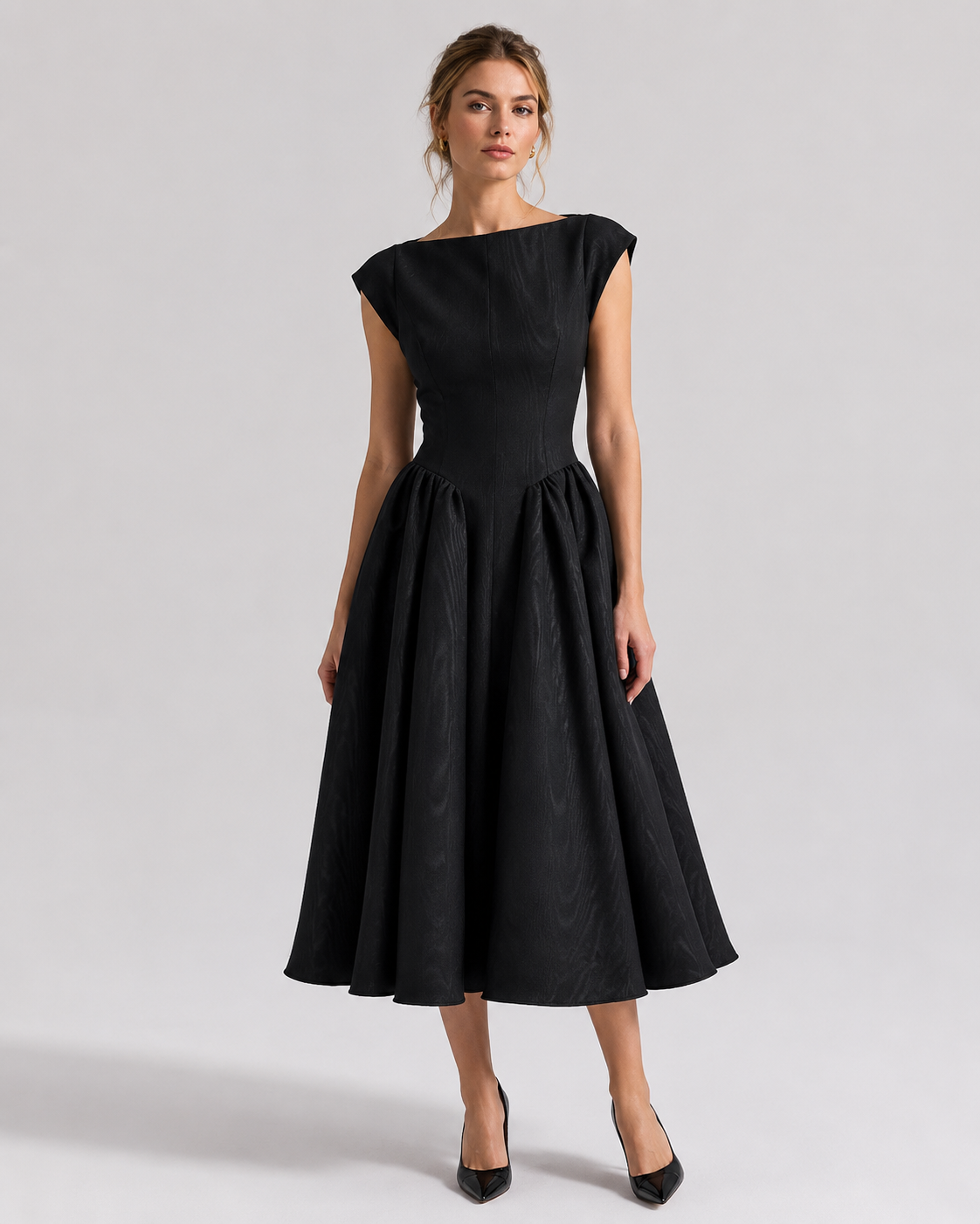 Spring and summer women's backless round neck sleeveless vest dress