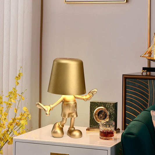 Little Golden Man Touch Charging Desk Lamp