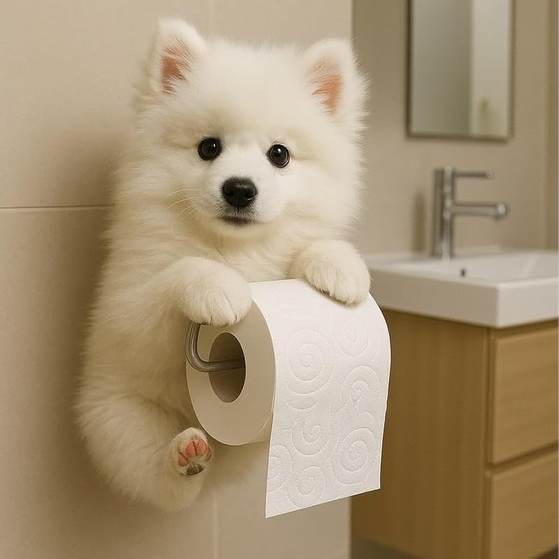 New Arrival 🧻 Wall-Mounted Pet Toilet Paper Holder 🐾