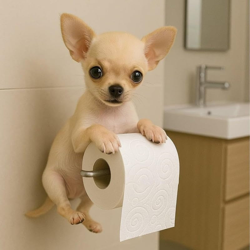 New Arrival 🧻 Wall-Mounted Pet Toilet Paper Holder 🐾