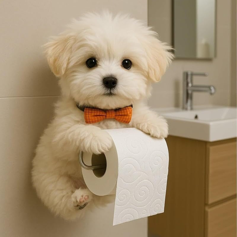 New Arrival 🧻 Wall-Mounted Pet Toilet Paper Holder 🐾