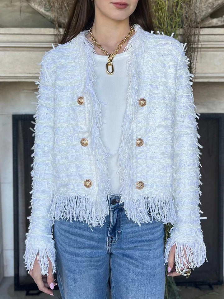 Women’s Fashion Button Tassel Short Coat product image 10
