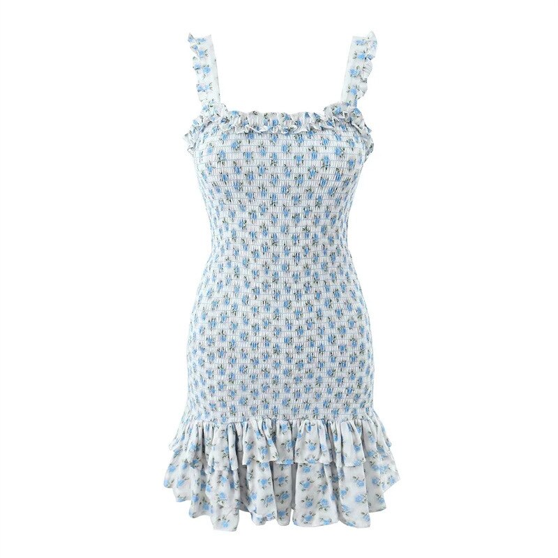 Flirty Ruffle Sleeveless A-line Mini Dress - Perfect for a Stylish Summer Look mysite