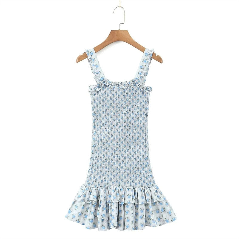 Flirty Ruffle Sleeveless A-line Mini Dress - Perfect for a Stylish Summer Look mysite