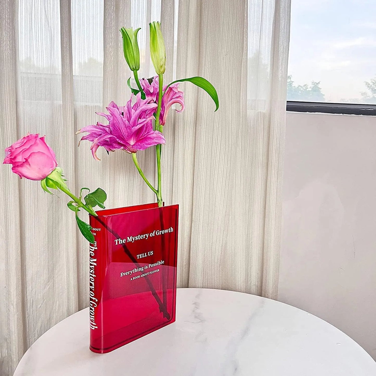 Books About Flowers - Book Vase