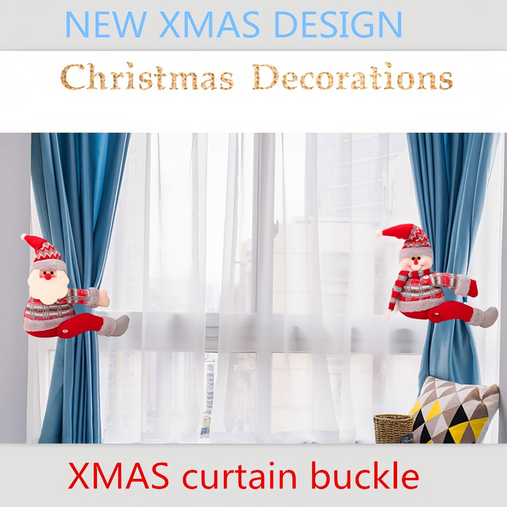 Christmas Decor Cartoon Doll Curtain Buckle