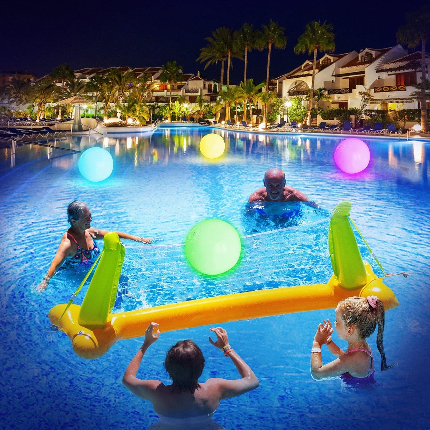 Pool Decoration🎉LED Light 16 Colors Luminous Beach Ball mysite