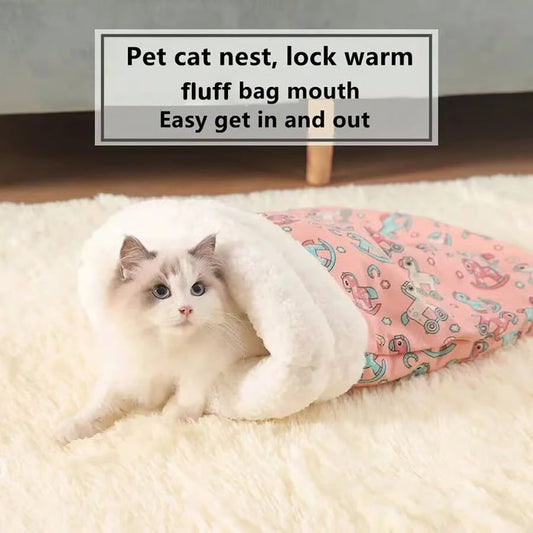 Cozy Pet Nest for Cats and Dogs