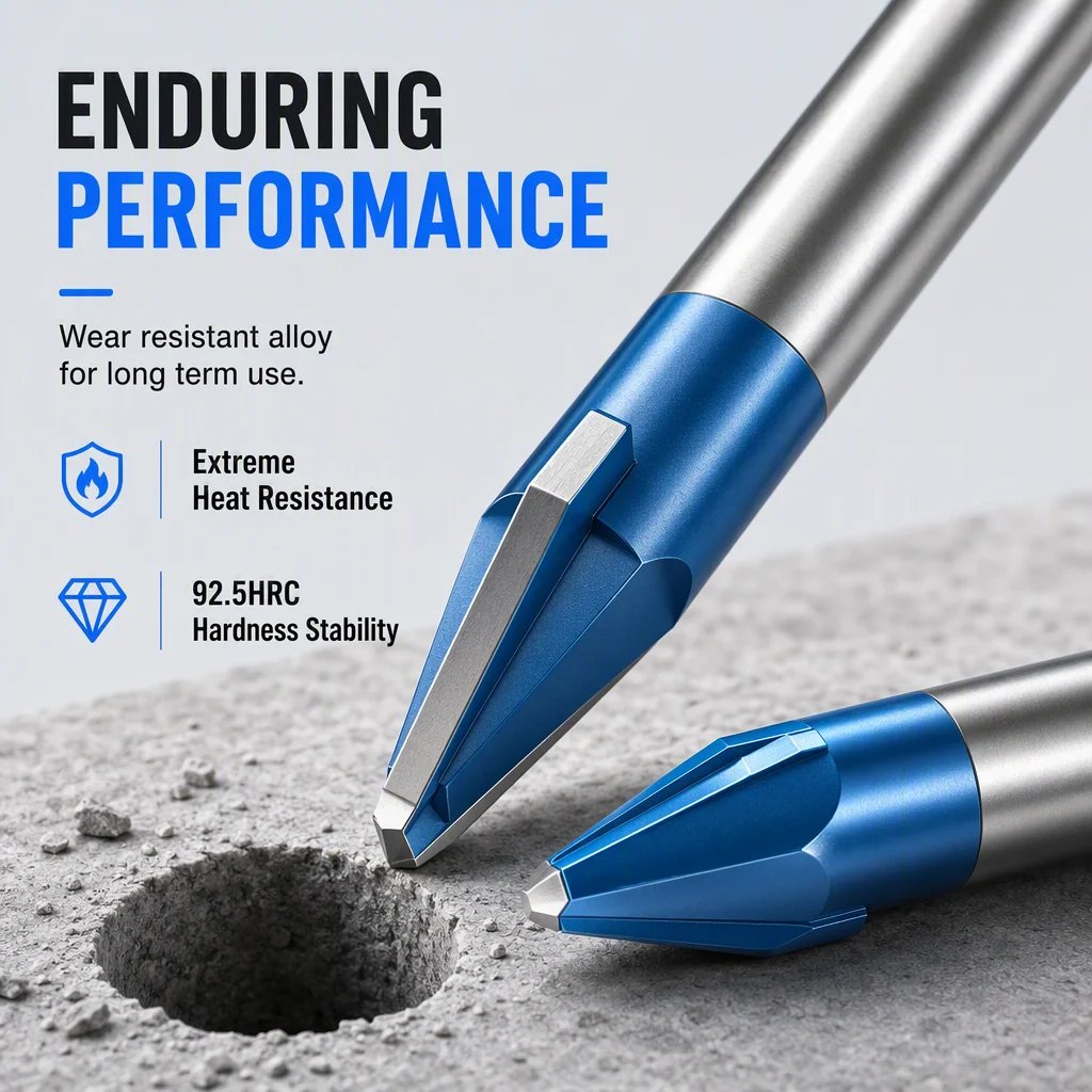 🔩✨ Carbide Eccentric Drill Bit – Sharp Hex-Shank Multi-Surface Drilling with Cleaner, Crack-Reduced Results