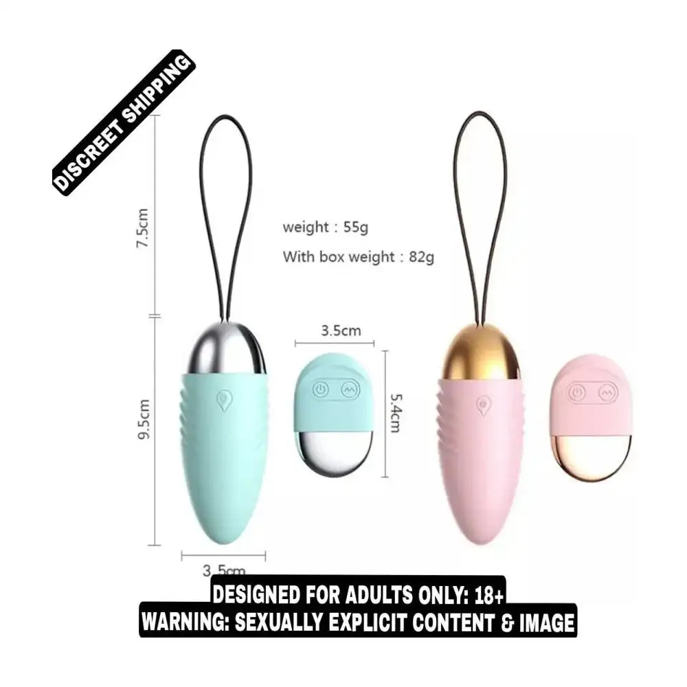 Wireless Remote Control USB Rechargeable Vibrating Egg Massager for Women