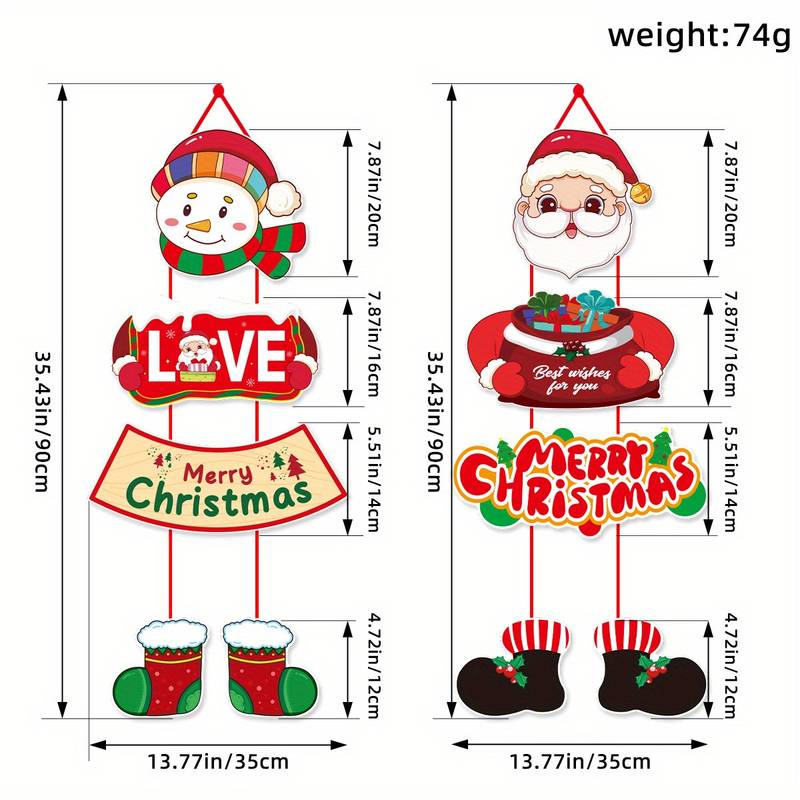 🔥Santa Claus and Snowman Themed Holiday Party Decorations🎅 Christmas Door Curtain Decorations