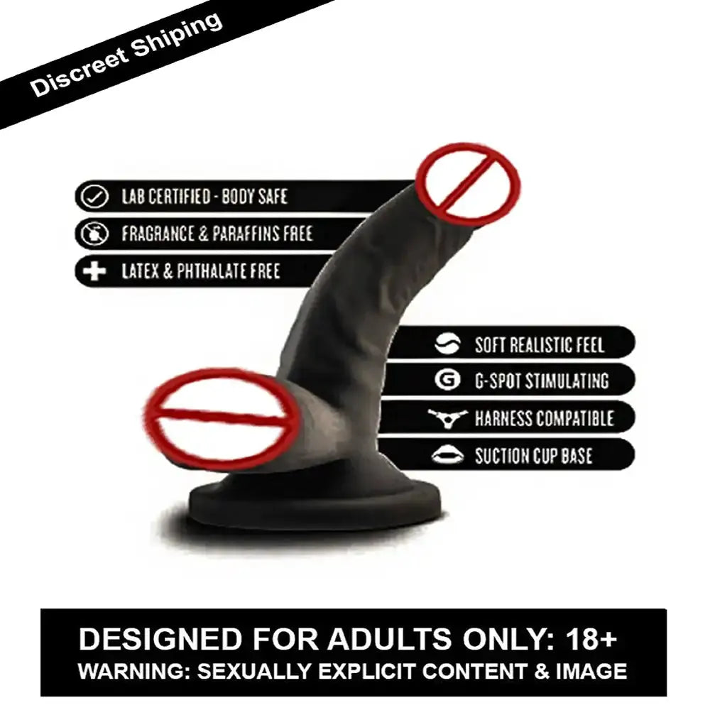 Men's Solid Silicone Massager with Suction Base – Flexible Wellness Accessory