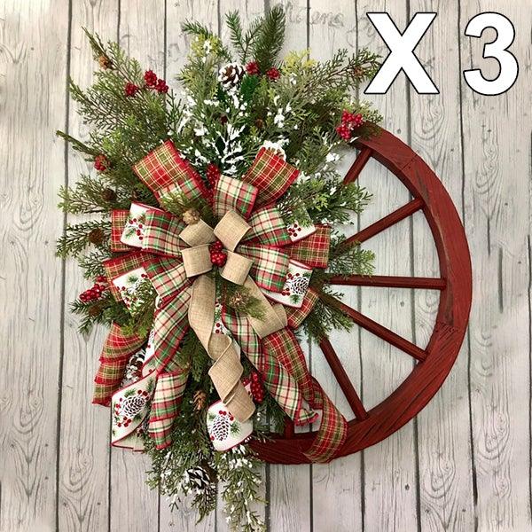 🎄Winter wreath - court wagon wheel
