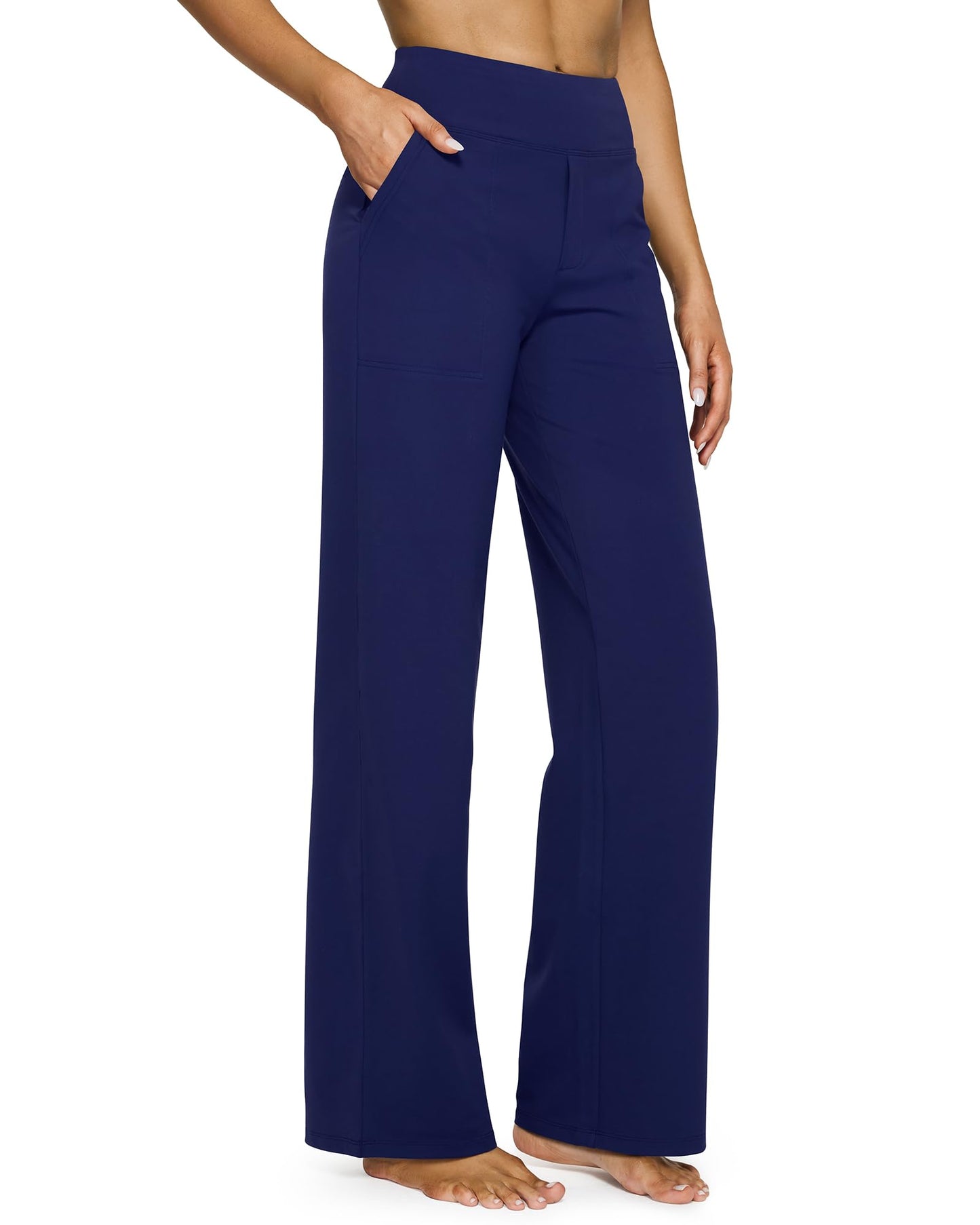 🔥🔥Women's High Waist Stretch Casual Yoga Wide Leg Pants