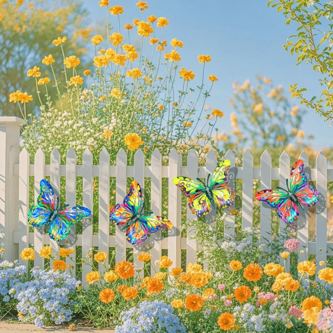 A complete set! 4Pcs Butterfly Metal Wall Decor product image 3