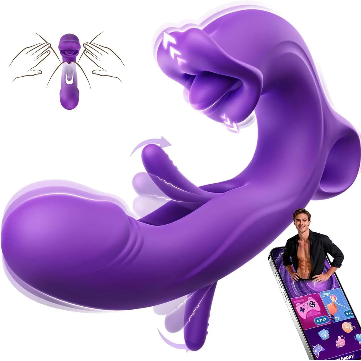 Dildo Thrusting Vibrator Sex Toys-TooShy