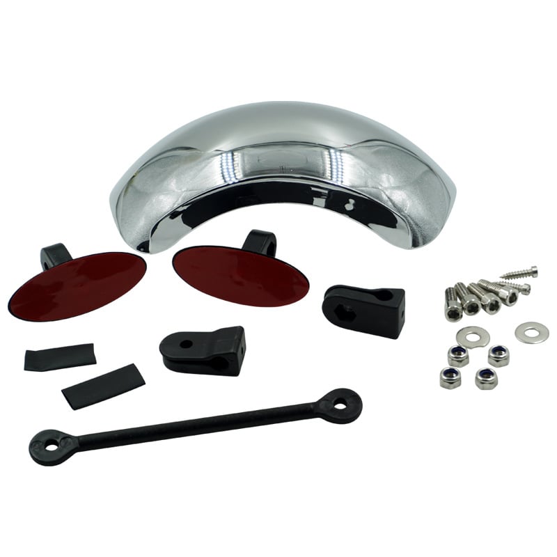 Wide angle parabolic mirror Be aware of the road