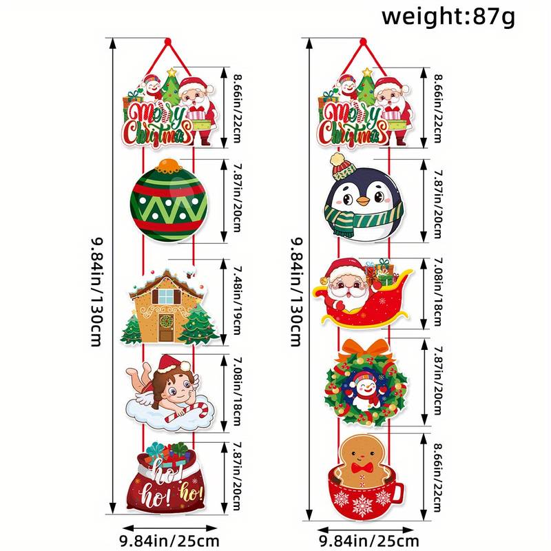 🔥Santa Claus and Snowman Themed Holiday Party Decorations🎅 Christmas Door Curtain Decorations