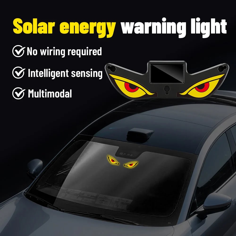 Solar Demon Eye LED Car Window Light - Buy 1 Get 1 Free!