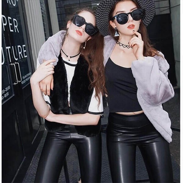S-shaped PU Leather Leggings - Buy 2, Get Free Shipping!