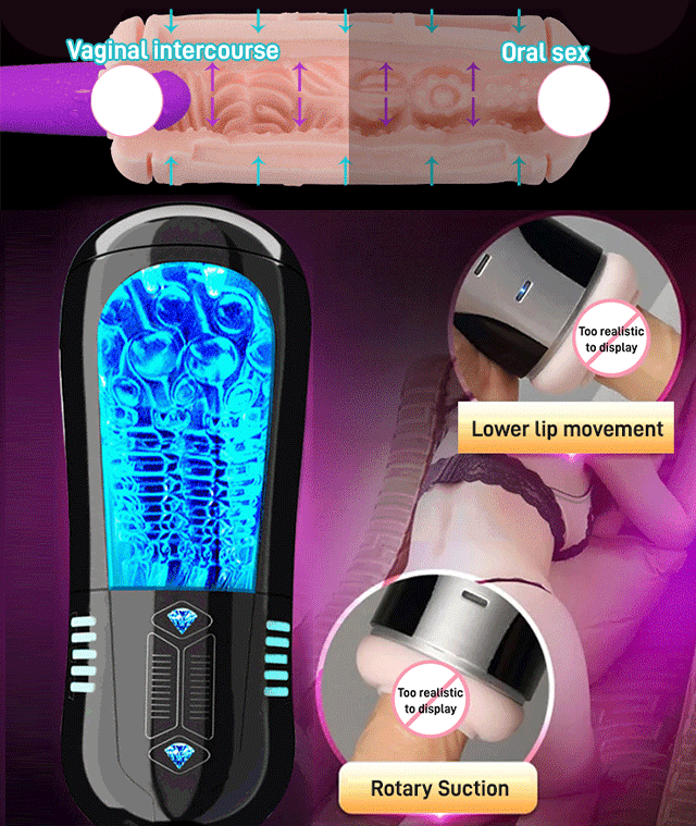 Overachiever Pro - Suction, Vibrating & Stroking Masturbator – 18+ Only