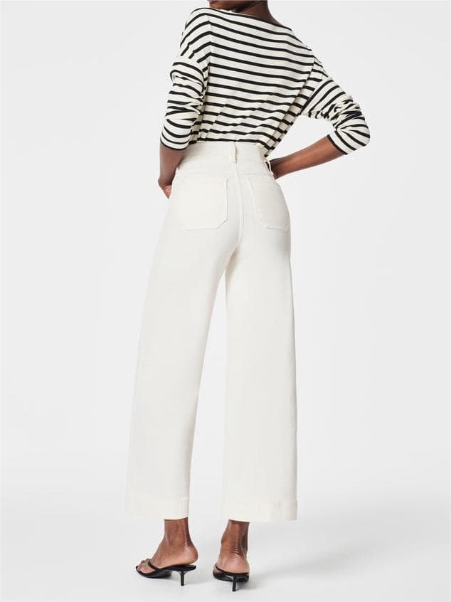 Tummy Control Cropped Wide-Leg Jeans(Buy two and get free shipping!)