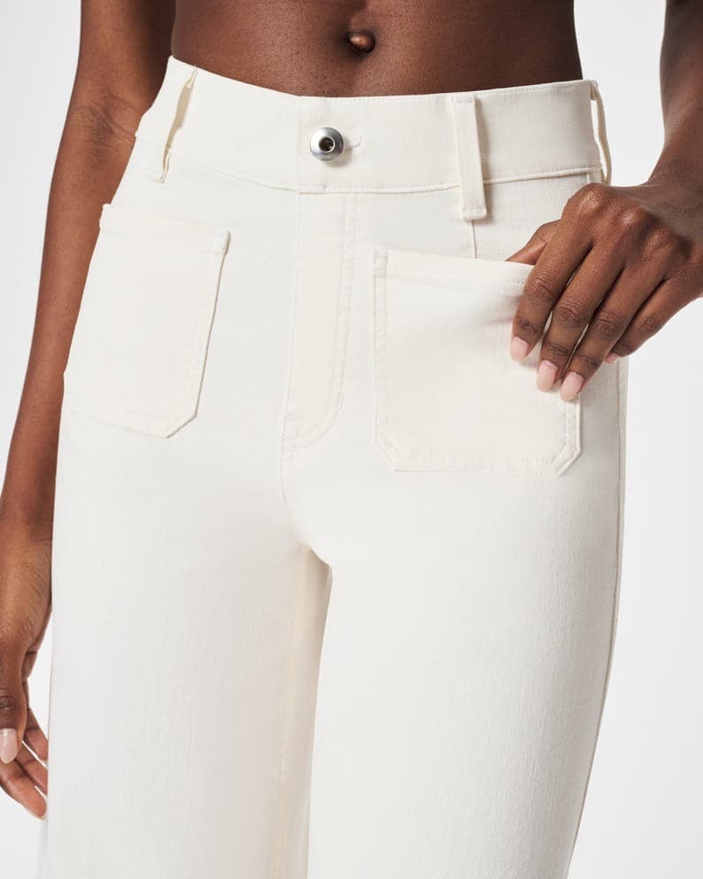 Tummy Control Cropped Wide-Leg Jeans(Buy two and get free shipping!)