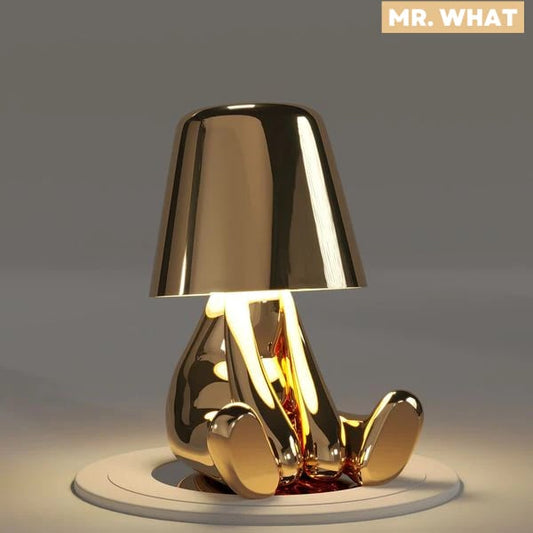 Thinker Golden Man Desk Lamp