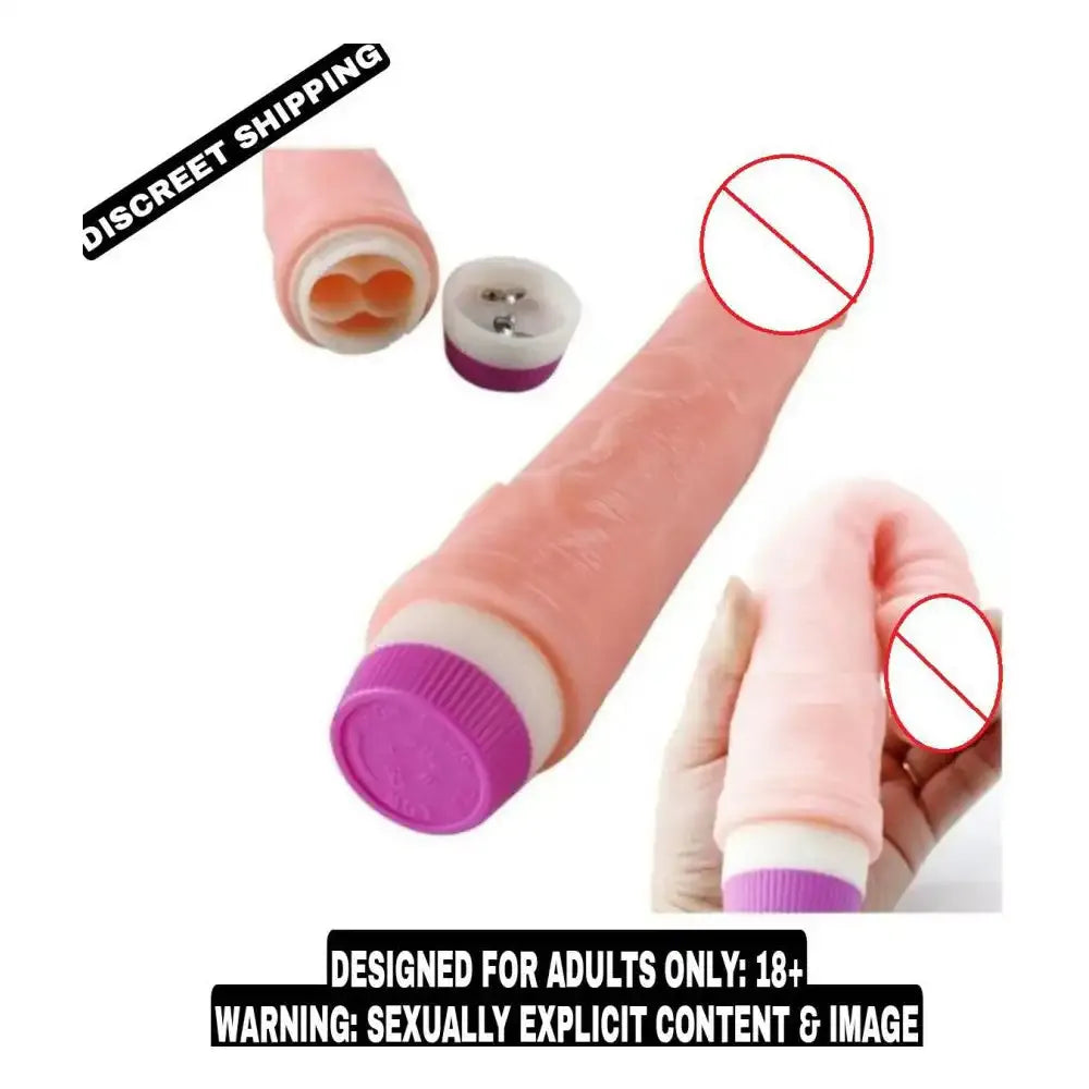 9 Inch Soft Multi-Speed Vibrating Massager – Flexible Personal Wellness Device