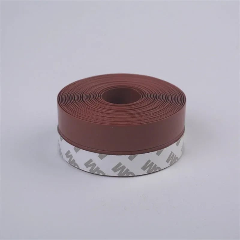 Silicone Door Weather Stripping Seal Strip, 5M/16.4FT Adhesive Door Bottom Draft Stopper for Doors and Windows