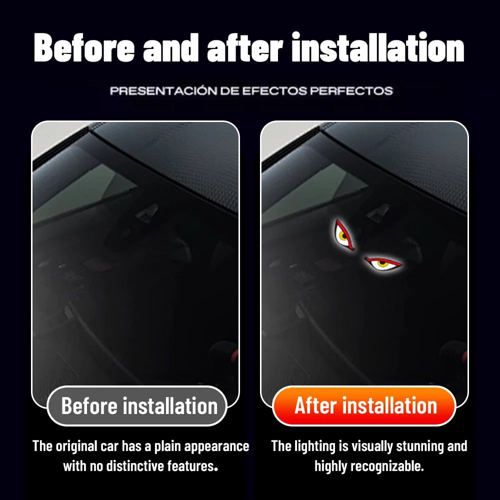 Solar Demon Eye LED Car Window Light - Buy 1 Get 1 Free!