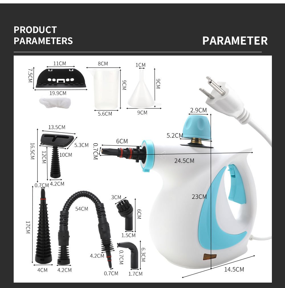 Pressurized Handheld Multi-Surface Natural Steam Cleaner