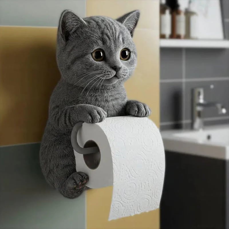 New Arrival 🧻 Wall-Mounted Pet Toilet Paper Holder 🐾