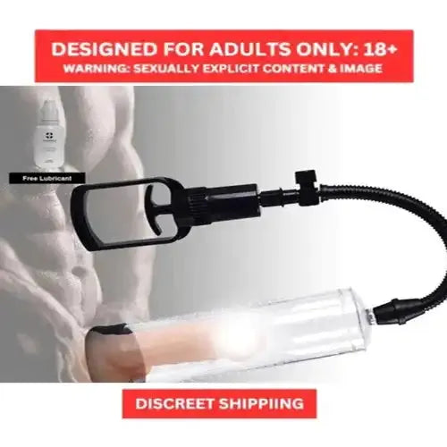 Men's Manual Vacuum Pump System – Adjustable Personal Wellness Pump with Measurement Cylinder
