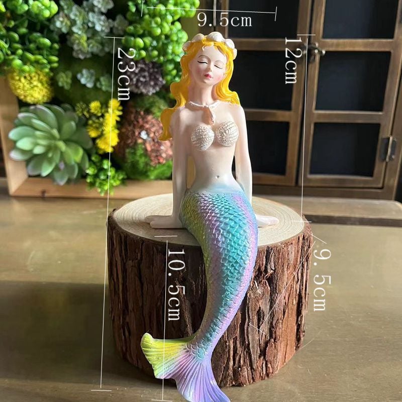 Garden Ornaments Mermaid Outdoor Balcony Yard Landscaping Decoration