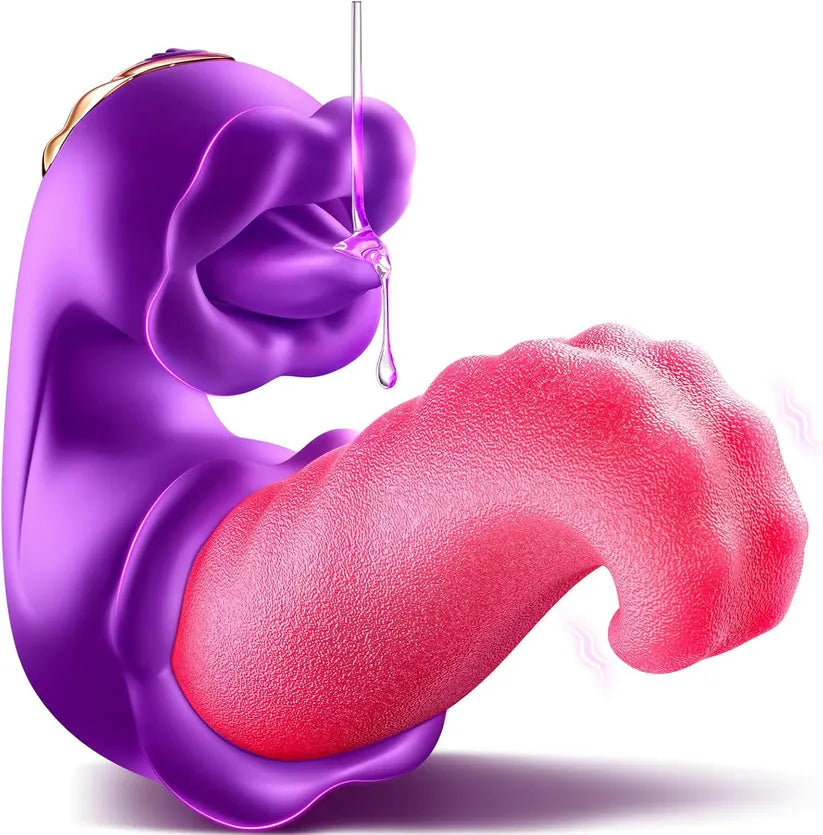 2026 Upgraded 3-in-1 Rose Toy – Automatic Thrusting G-Spot Vibrator & Air-Pulse Clit Sucker, Waterproof Liquid Silicone with Smart Heating🗽