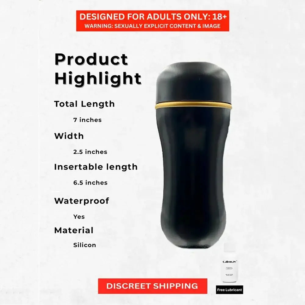 7.5 Inch Pocket Cup Massager for Men – Reusable Personal Wellness Accessory