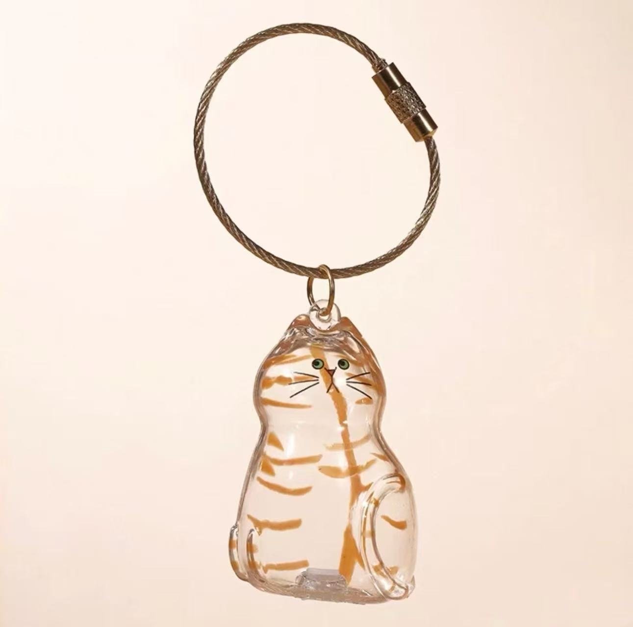 [Buy More Save More]10Pcs Cat Fur Collection Capsule, Cat Fur Memory Charm, Which Can Be Used as a Keychain