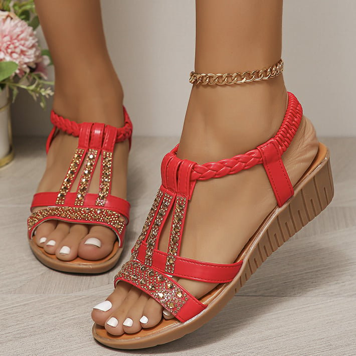 🔥Last Day Promotion 48% OFF - Women's New Summer Rhinestone Open Toe Orthopaedic Sandals mysite