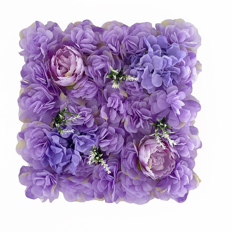 Hand-rolled fabric flower wall - perfect decoration for outdoor events