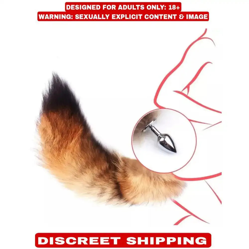 Stainless Steel Plug with Soft Fox Tail – Premium Roleplay Lifestyle Accessory